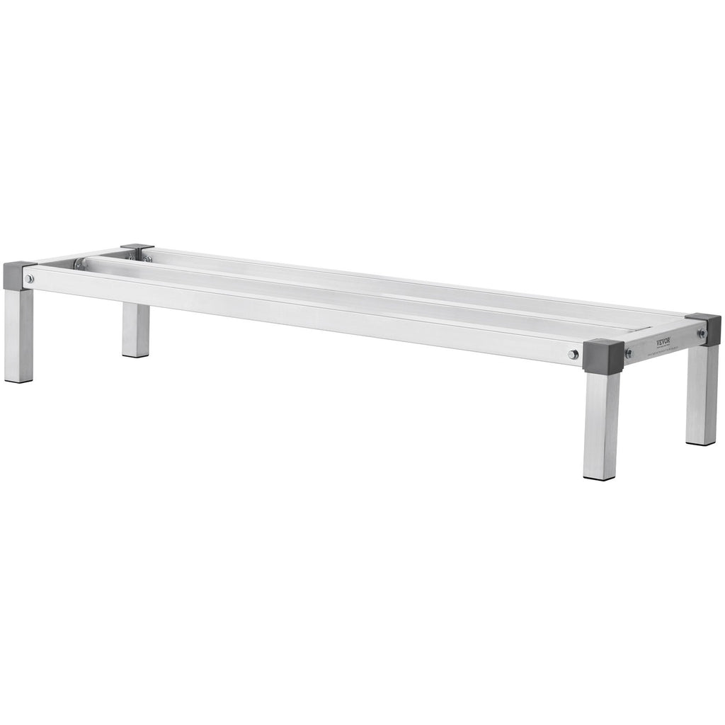 Newly Upgrade VEVOR Aluminum Dunnage Rack Stationary Dunnage Rack Storage Rack