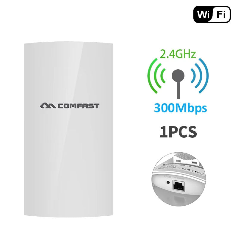COMFAST CF-E130N 2.4G Outdoor WiFi Bridge for Elevator Surveillance and Industrial Applications