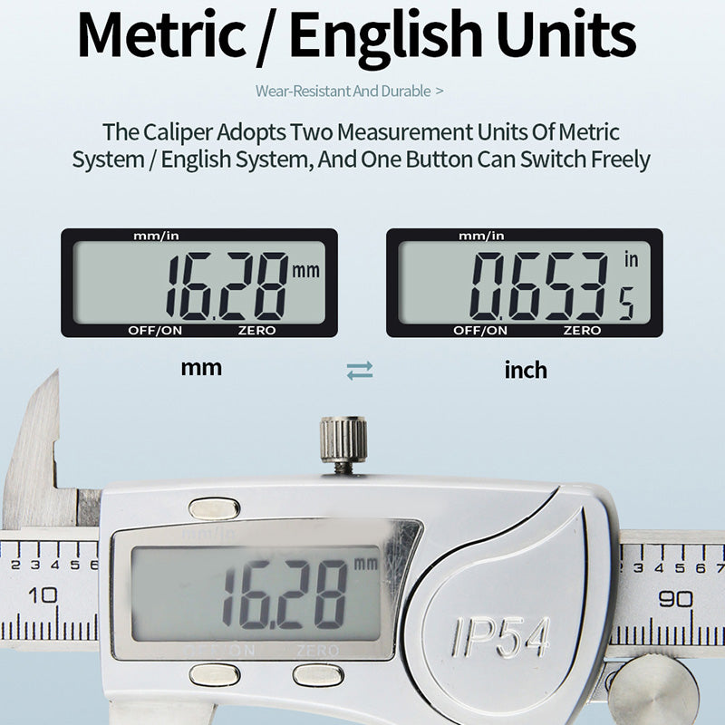 Electronic Digital Display Digital Vernier Caliper 0-150 Stainless Steel Waterproof Industrial High-precision Measuring Tool