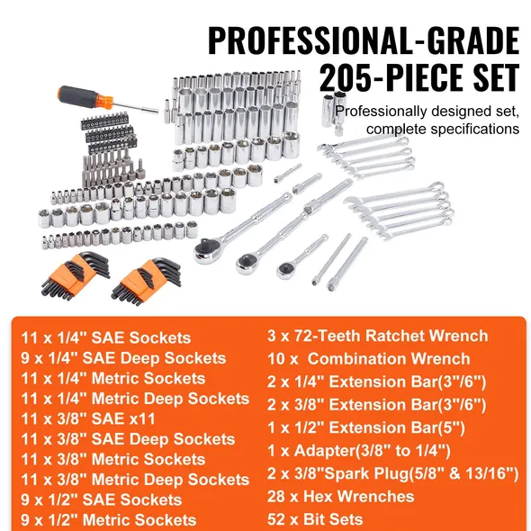 VEVOR Mechanical Tool Kit And Sleeve Kit