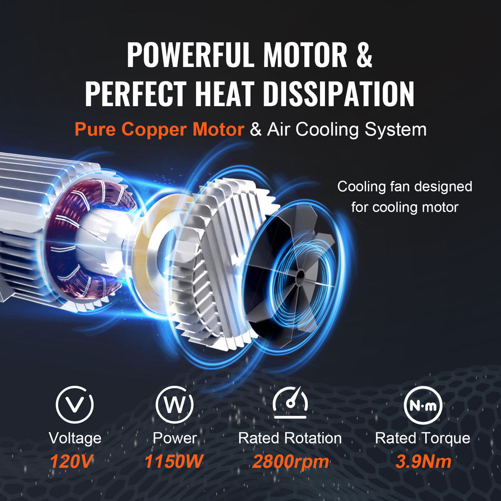 VEVOR Electric Hoist, 1320 Lbs Lifting Capacity, 1150W 110V Electric Steel Wire Winch With 14ft Wired Remote Control, 40ft Single Cable Lifting Height & Pure Copper Motor, For Garage Warehouse Factory