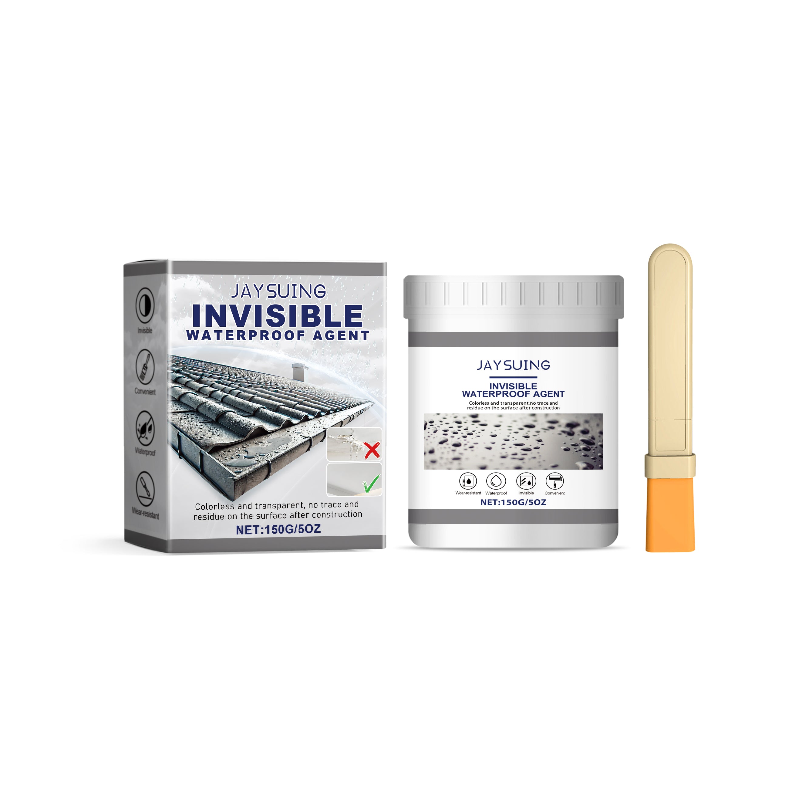 Youdaoplaceholder0 Transparent Waterproof Glue, Home Durable Easy Adhesive Floor Tiles Transparent Waterproof Moisture-Proof Glue