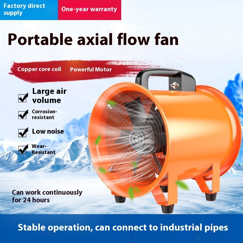 Portable Axial Flow Fan Industrial Dust Removal And Ventilation