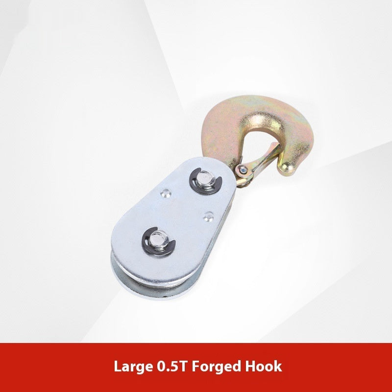Lifting Pulley Miniature Small 1T2T Ring Hook Industrial Single Theory Wire Rope Pulley