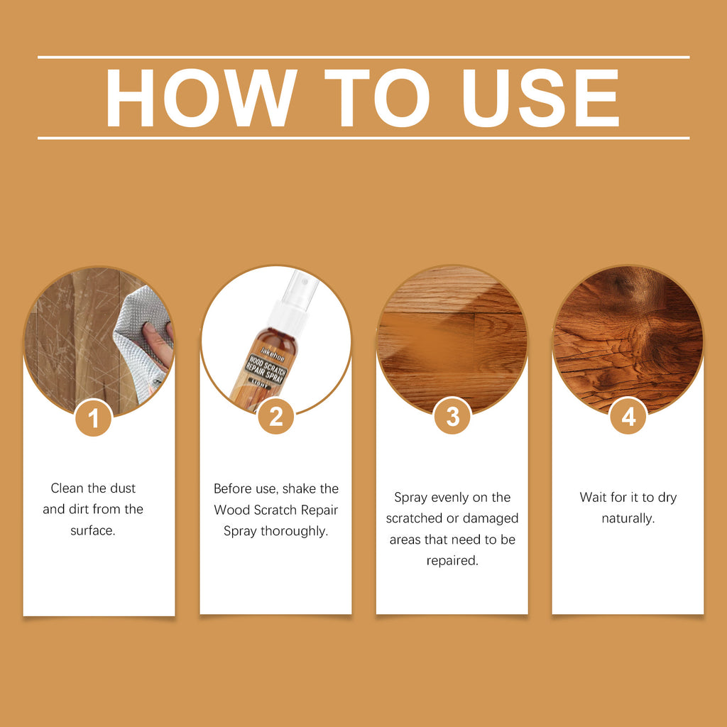 Jakehoe Floor Reconditioning Agent Wood Furniture Floor Scratch Repair Spray Turn Over New Brightening Agent