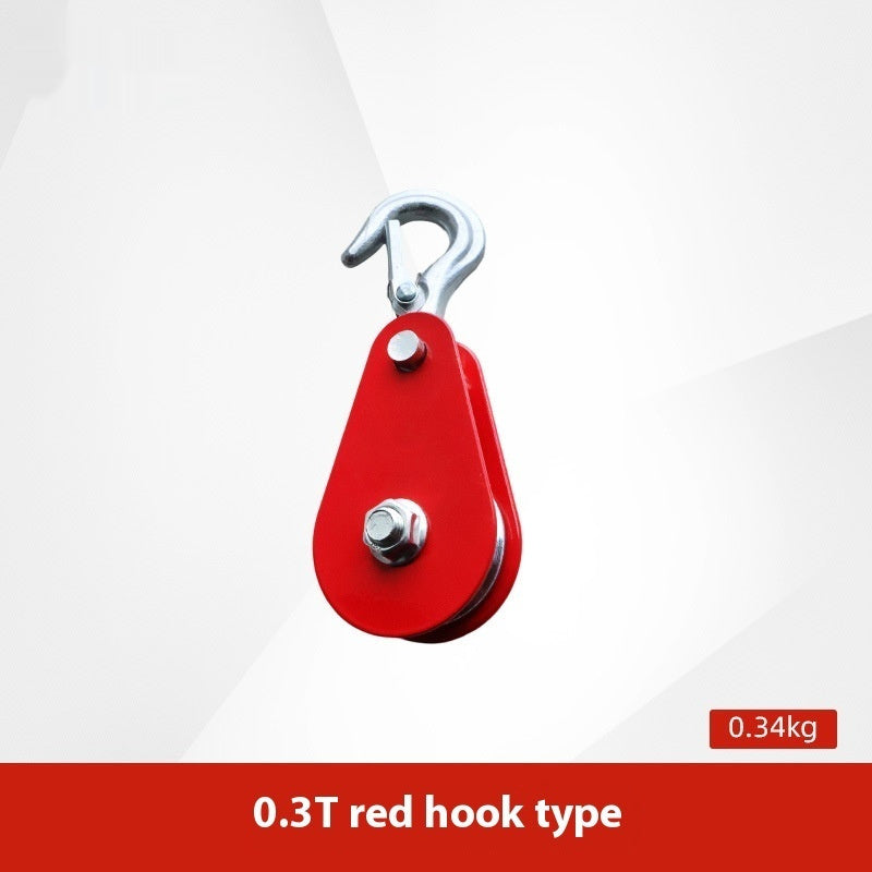Lifting Pulley Miniature Small 1T2T Ring Hook Industrial Single Theory Wire Rope Pulley