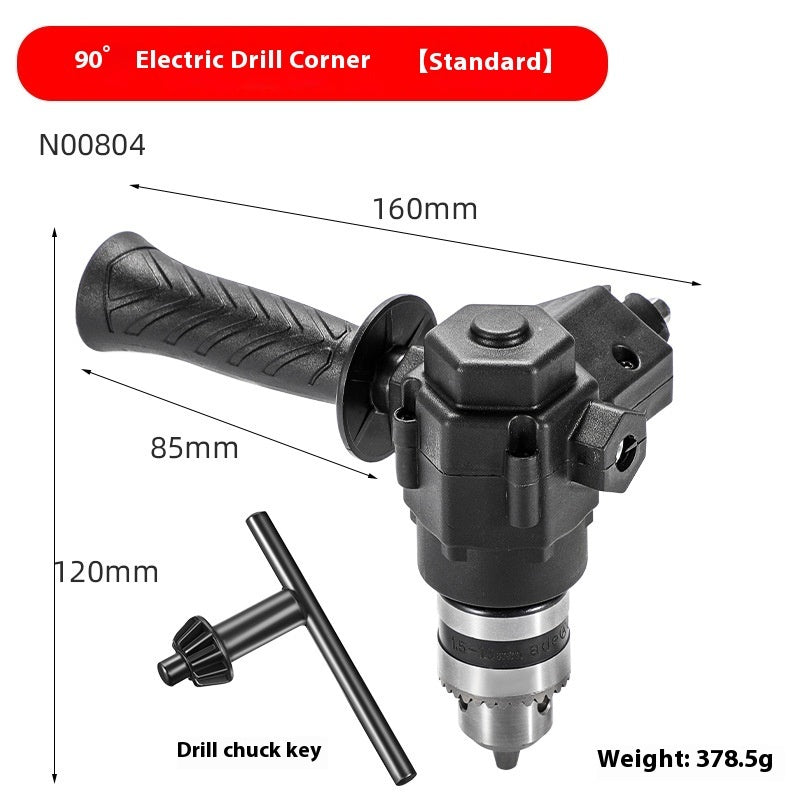 Industrial Grade Short Multi-angle Electric Hand Drill Corner Device