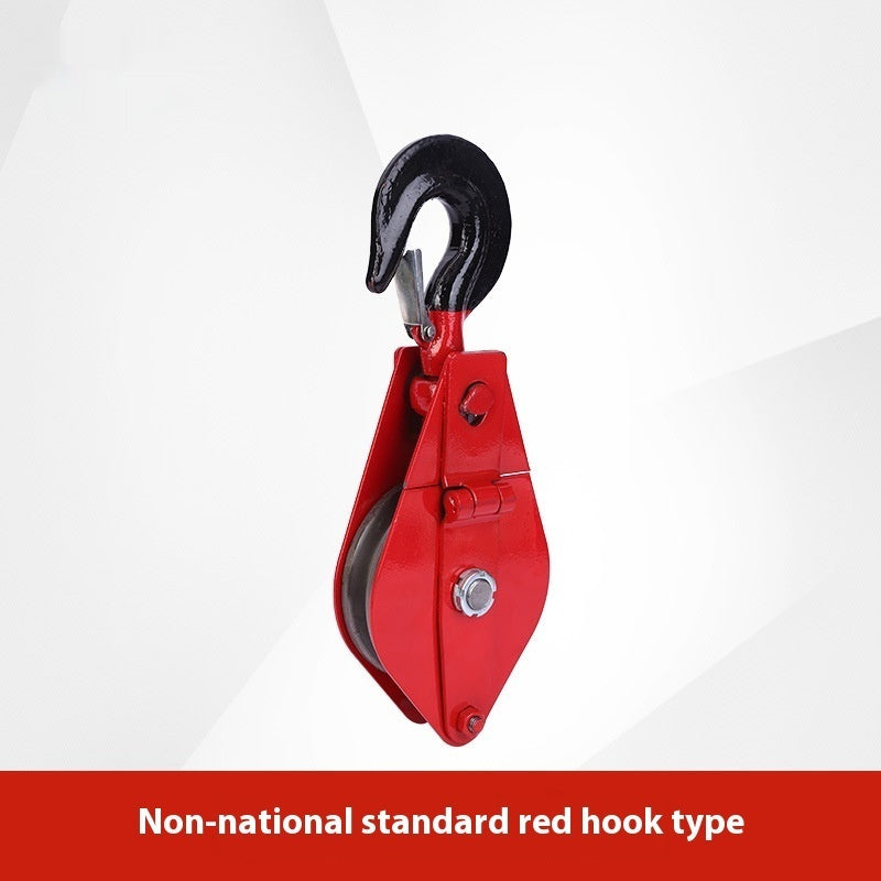 Lifting Pulley Miniature Small 1T2T Ring Hook Industrial Single Theory Wire Rope Pulley
