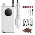 VEVOR Electric Rechargeable Nail Drill, 40,000RPM Portable Cordless Nail E File Machine, LCD-Display Acrylic Gel Grinder Tool With 6 Bits And 50PCS Sanding Bands For Manicure Pedicure Carve Polish