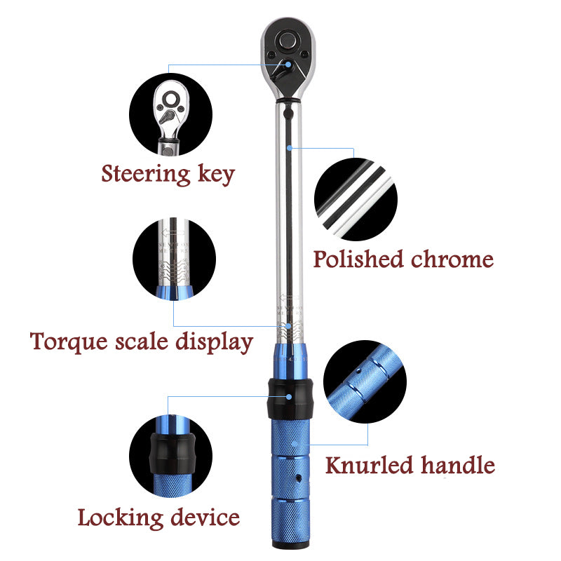 Industrial Grade Adjustable Torque Wrench Auto Repair Mechanical Tools