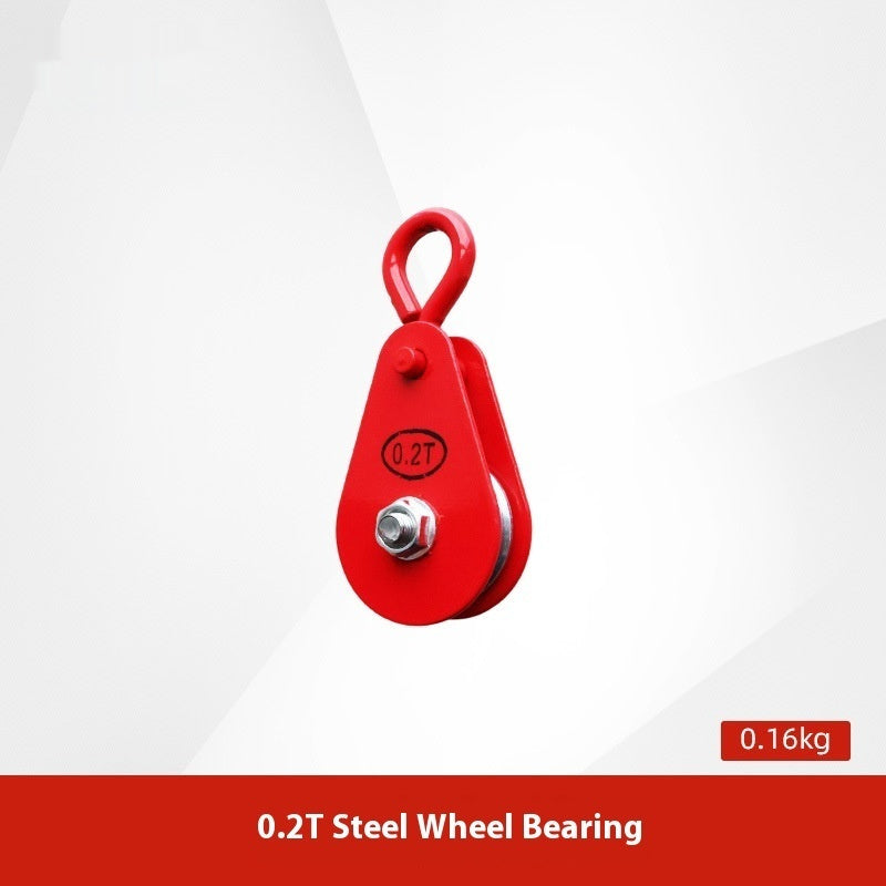 Lifting Pulley Miniature Small 1T2T Ring Hook Industrial Single Theory Wire Rope Pulley