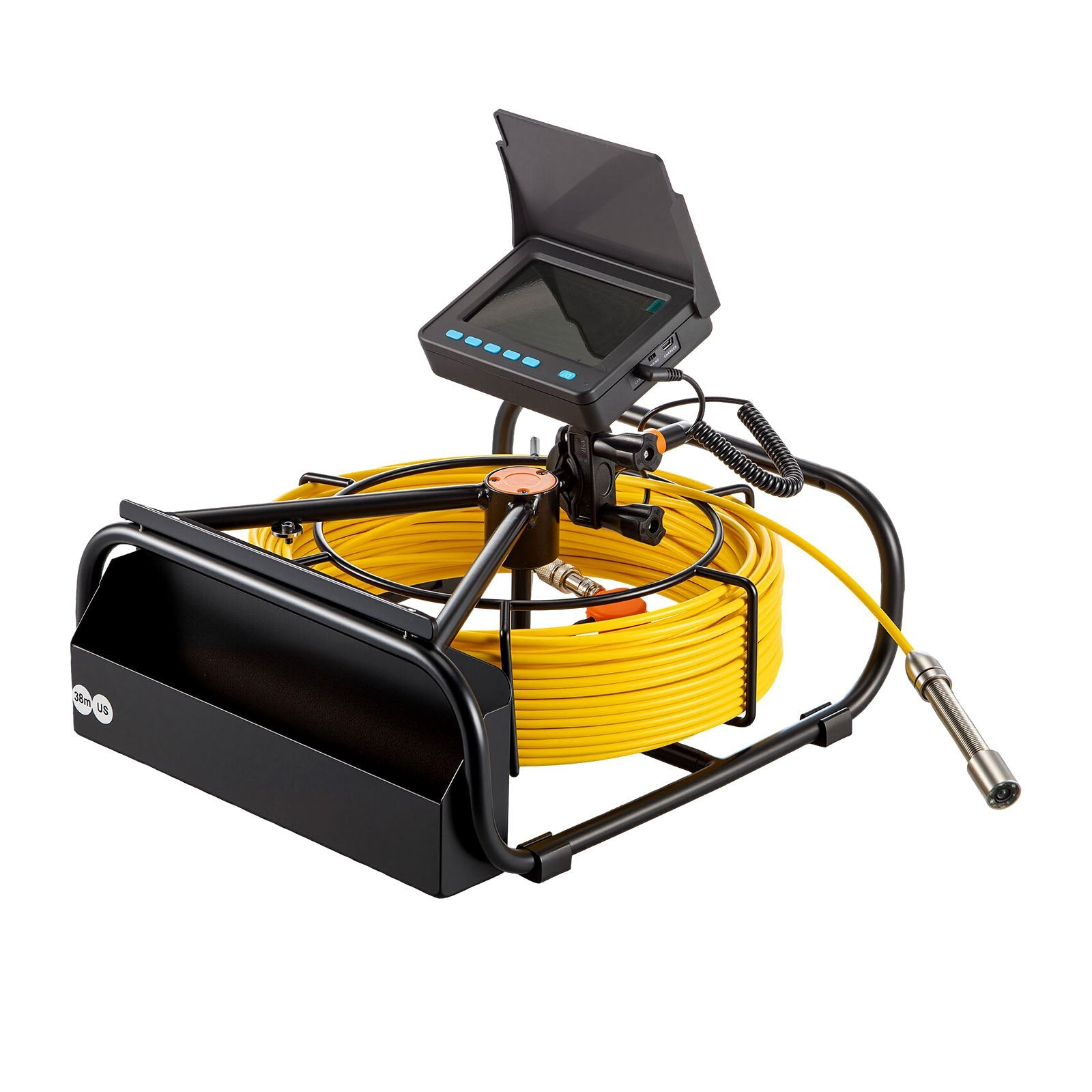 Sewer Camera, Pipe Drain Inspection Camera With DVR Function And LED Lights, Waterproof IP68 Borescope, Industrial Endoscope For Home Wall Duct Drain Pipe Plumbing  Without Wheels
