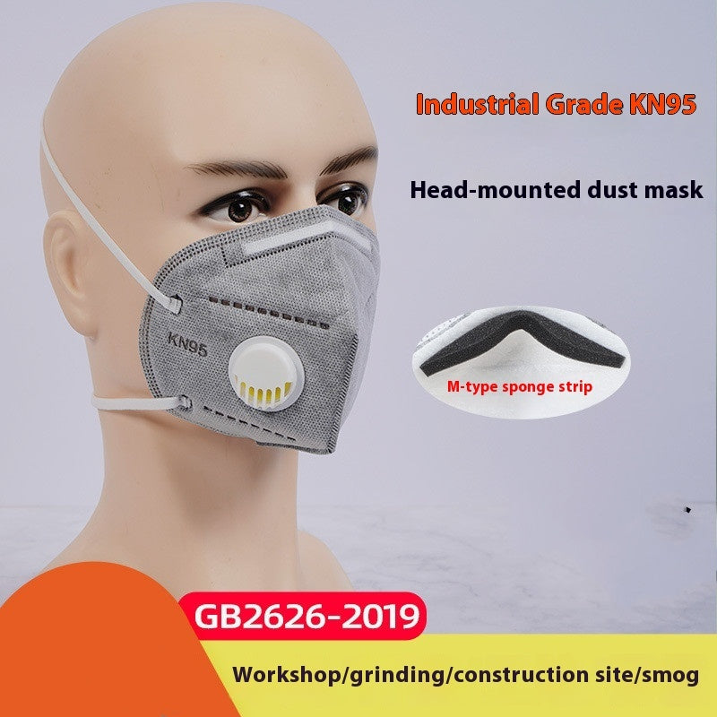 KN95 Dust Mask With Breathing Valve To Prevent Industrial Dust