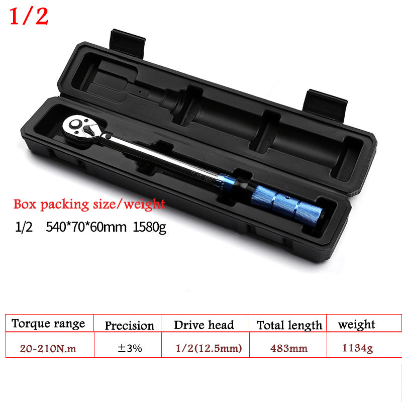 Industrial Grade Adjustable Torque Wrench Auto Repair Mechanical Tools