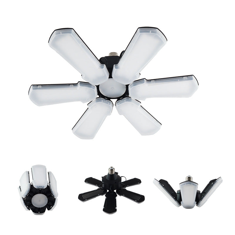 LED Garage Deformation Folding 6-leaf Lighting Industrial And Mining Lamp