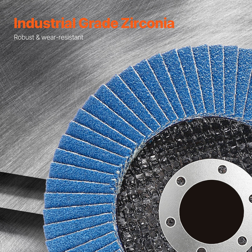 VEVOR Flap Discs Sanding Disc For Angle Grinder 60 Grit 10 Packs