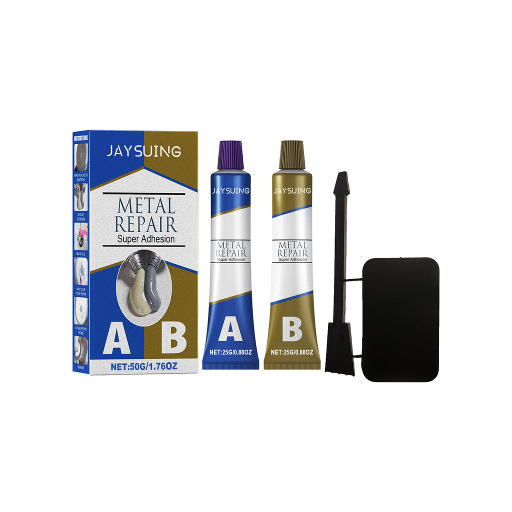 Jaysuing Waterproof Welding Adhesive 50g, Box Cast Iron Sealant Ab Adhesive Anti-Repair Agent For Leak Sealing And Metal Bonding