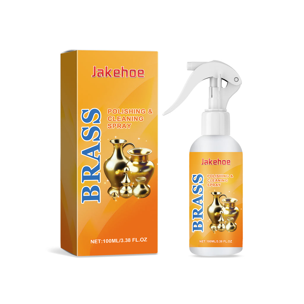 Jakehoe Brass Polishing Cleaning Spray Decontamination Polishing Bright Gentle Maintenance Brass Care Spray