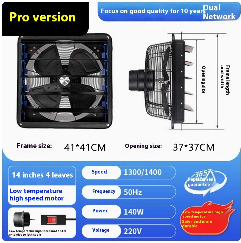 Louver Type Industrial Exhaust Fan Household