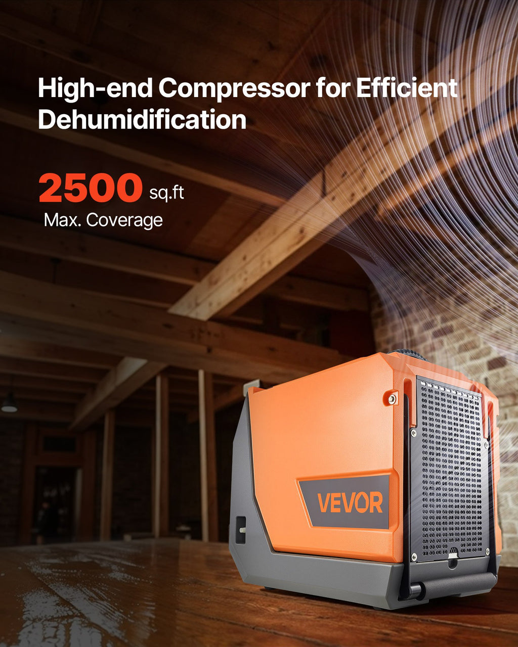 180 Pints Commercial Dehumidifier With Pump/Drain Hoses, Portable Crawl Space Dehumidifiers For Basement Storage Room Industrial Grade, Auto Defrost, Heavy-duty LLDPE,Foldable Handle