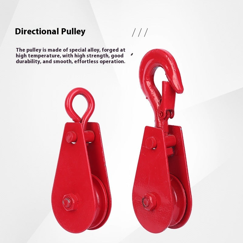 Lifting Pulley Miniature Small 1T2T Ring Hook Industrial Single Theory Wire Rope Pulley