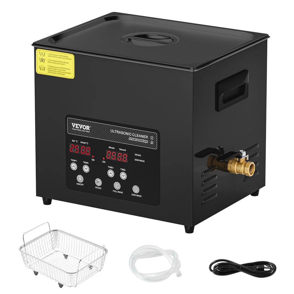 10L Ultra SonicCleaner, 240W Digital Ultrasonic Cleaning Machine With Gentle Mode & Upgraded Degassing, 40kHz Industrial Ultrasound Cleaner With Heater & Timer For Retainer, Jewelry, Tools