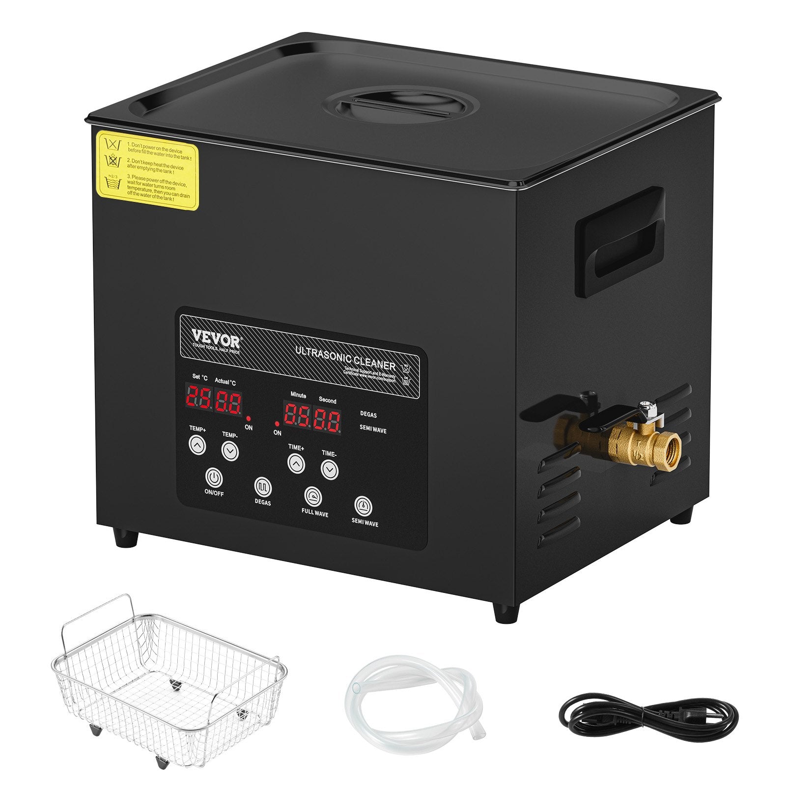 10L Ultra SonicCleaner, 240W Digital Ultrasonic Cleaning Machine With Gentle Mode & Upgraded Degassing, 40kHz Industrial Ultrasound Cleaner With Heater & Timer For Retainer, Jewelry, Tools