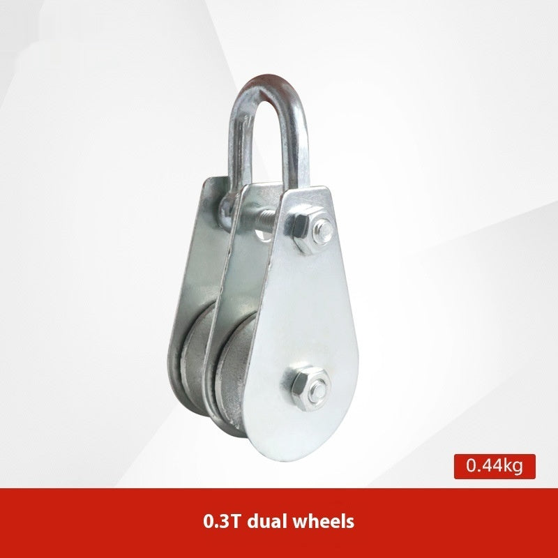 Lifting Pulley Miniature Small 1T2T Ring Hook Industrial Single Theory Wire Rope Pulley
